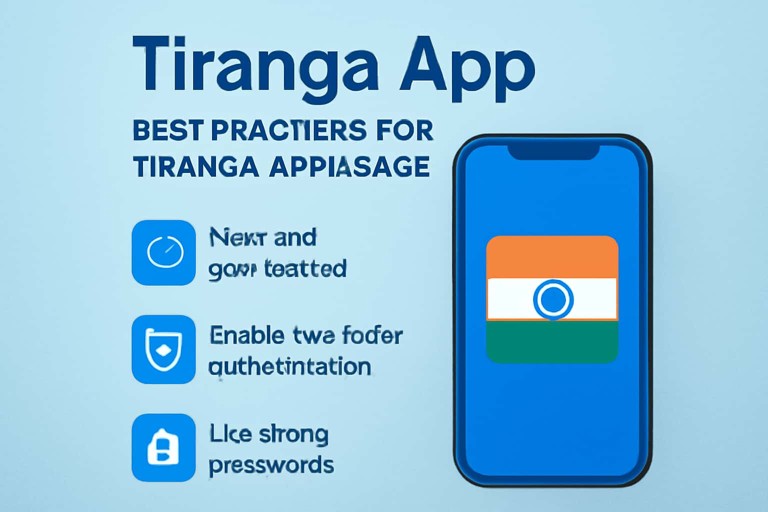 A professional scene showcasing best practices for Tiranga App usage.