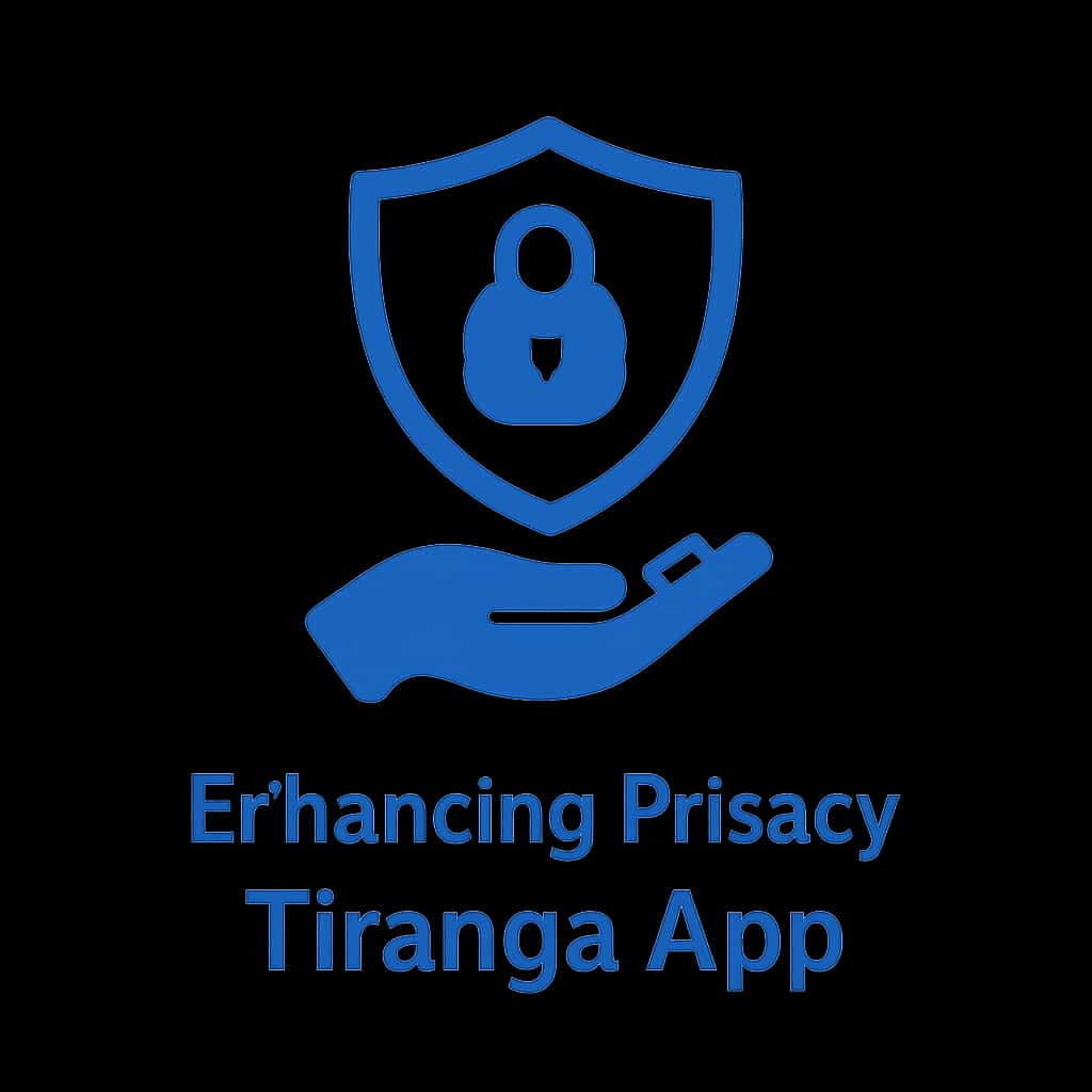 Icon representing privacy enhancements in the Tiranga App.