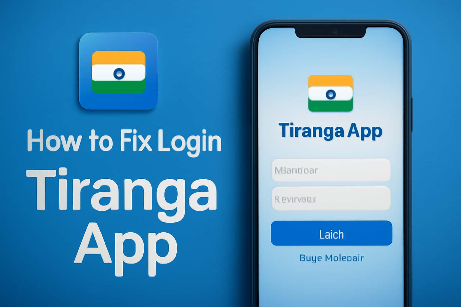 Visual representation of troubleshooting login issues in Tiranga App.
