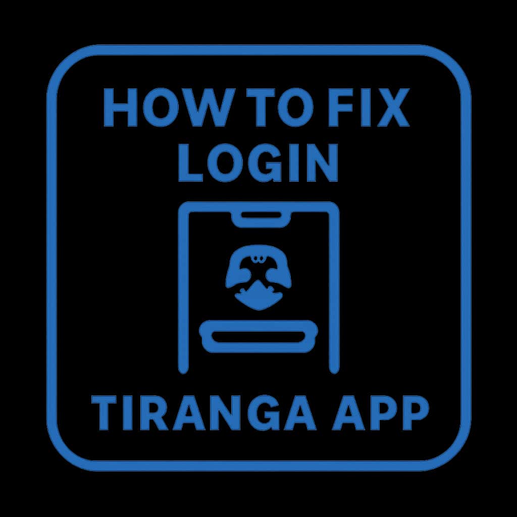 Icon showing login assistance for Tiranga App.