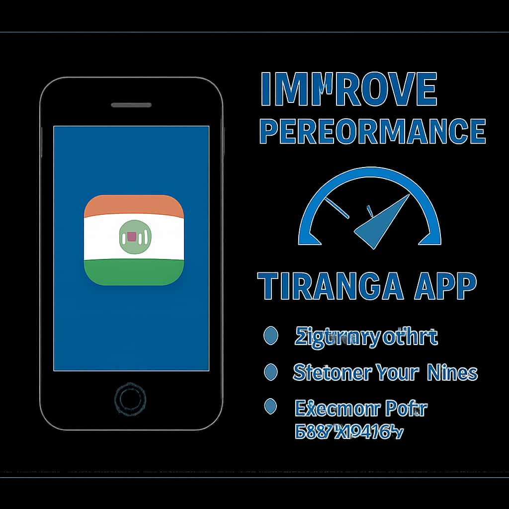 An educational diagram about how to enhance Tiranga App performance.