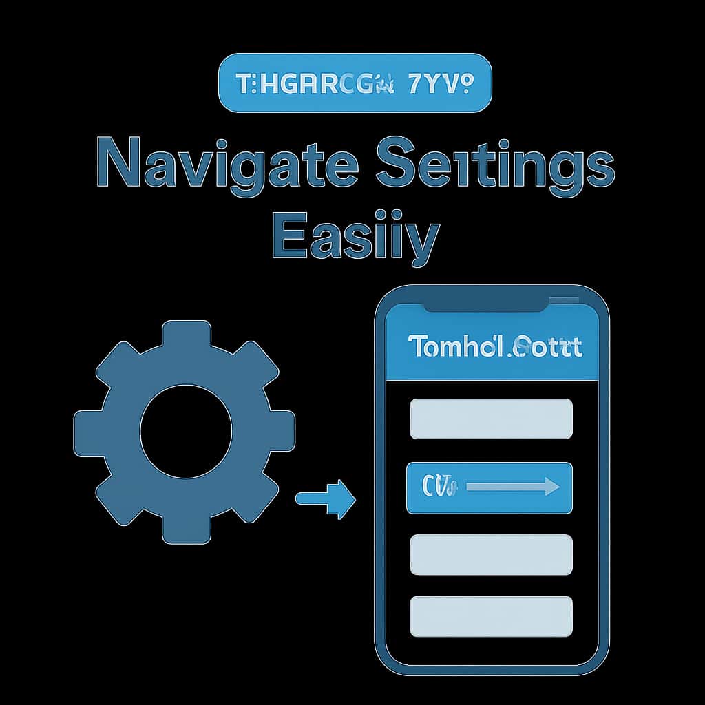 Illustration explaining the settings of the Tiranga App.