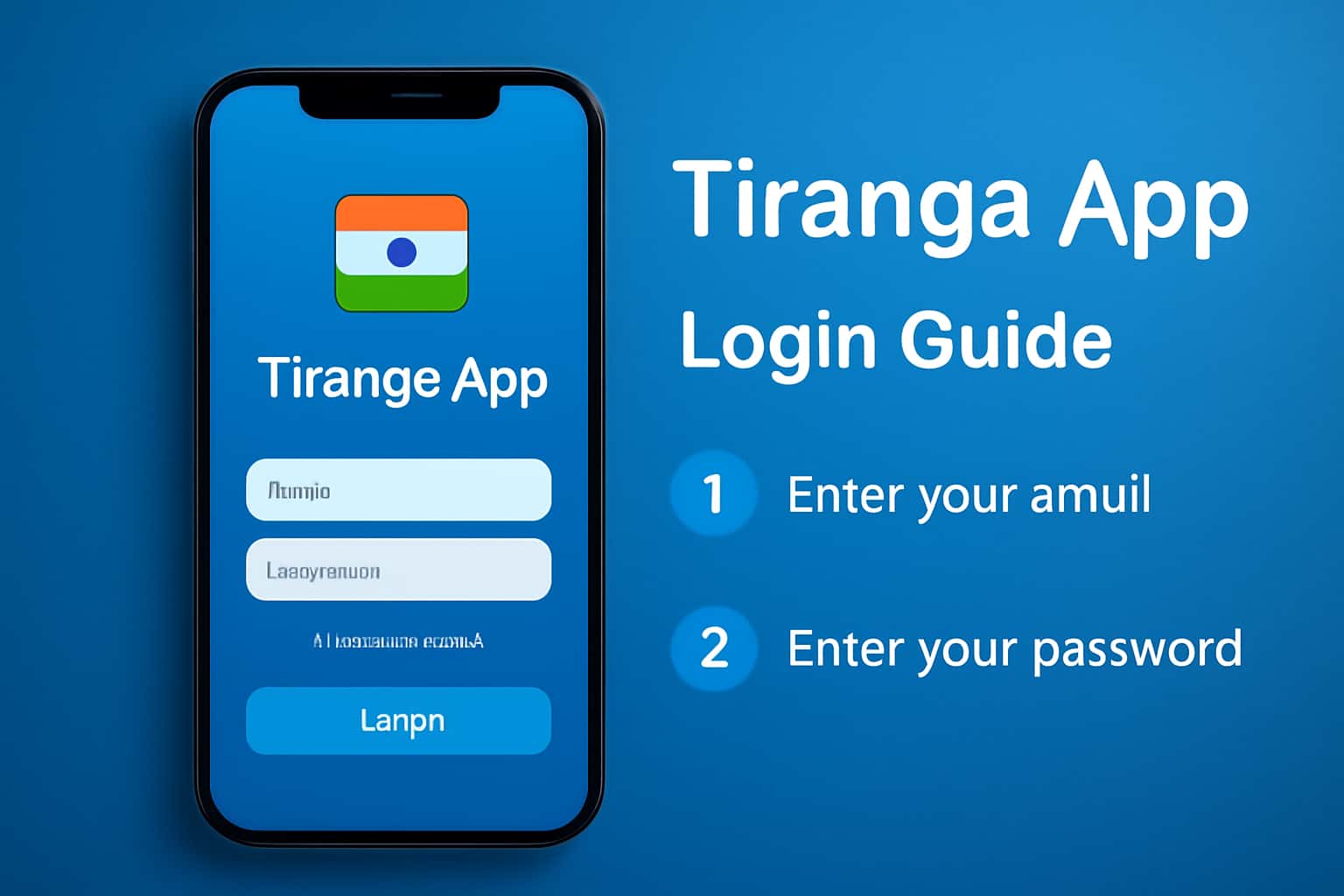 A visual representation of the Tiranga App Login Guide focusing on security and access.